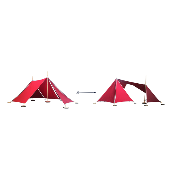 Abel Uitbreiding Tent 2 naar Tent 3 rood