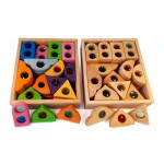 Bauspiel Sprookjes Vensterblokken gekleurd - 36 stuks