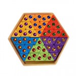 Bauspiel Grote Gekleurde Driehoeken - 54 Stuks
