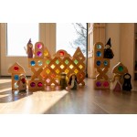 Bauspiel Combi set: glinster-, venster- en lichtdoorlatende blokken - 45 stuks