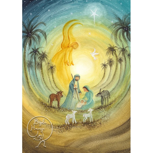 Bijdehansje kaart Nativity Story