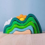 Bumbu Toys Bergen met wolk en zon