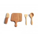 Bumbu Toys Keuken speelgoed: Snijplank met mes, lepel en spatel - SET
