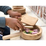 Bumbu Toys Keuken speelgoed: Snijplank met mes, lepel en spatel - SET