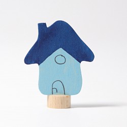 Steker huis blauw