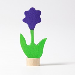 Steker bloem violet
