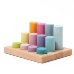 Grimm's Stapel en sorteerspel: Rollers pastel in sorteerbord
