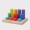 Stapel en sorteerspel: Rollers regenboog in sorteerbord