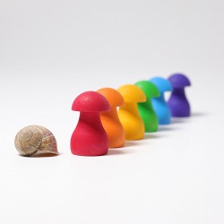 Sorteerspel paddenstoel regenboog