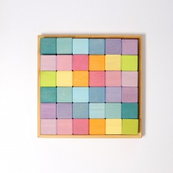 Blokkenset vierkant pastel