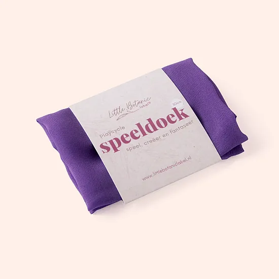 Little Botanic Label Playcycle Speeldoek paars 30 cm