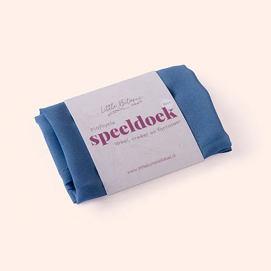 Little Botanic Label Playcycle Speeldoek Pastelblauw 30 cm