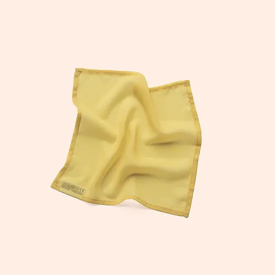 Little Botanic Label Playcycle Speeldoek Zachtgeel 30 cm