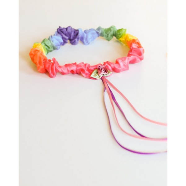 Sarah's Silks Speelzijden Haarband regenboog