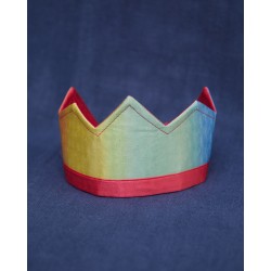 Omkeerbare kroon regenboog/roze