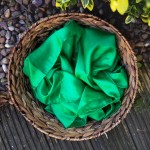 Sarah's Silks Speelzijde mini smaragd groen