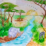Wondercloths Speeldoek: De Vlakten Van Afrika - groot