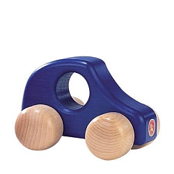 Grote blauwe auto
