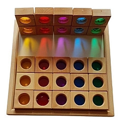 Vensterblokken vierkant - 25 stuks