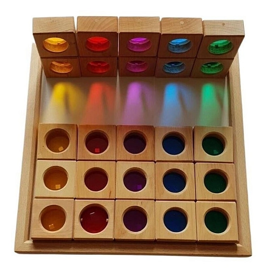 Bauspiel Vensterblokken vierkant - 25 stuks