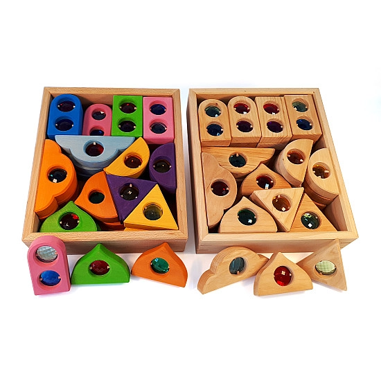 Bauspiel Sprookjes Vensterblokken gekleurd - 36 stuks