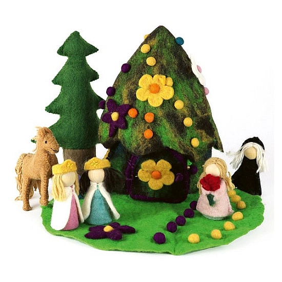 Bauspiel Sprookjesfiguren vilt - 7 stuks