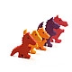 Bauspiel Drakenfamilie Rosso - 5 stuks