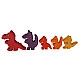 Bauspiel Drakenfamilie Rosso - 5 stuks