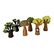 Bauspiel Loofbomen vilt - 6 stuks