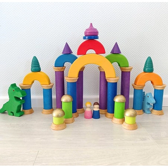 Bauspiel Pilaar Voeten - 25 stuks