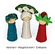 Bauspiel Bloemenkinderen vilt - 12 stuks
