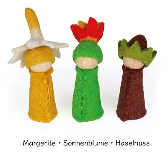 Bauspiel Bloemenkinderen vilt - 12 stuks