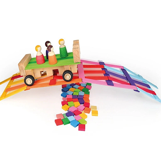 Bauspiel Combinatie box - 85 stuks