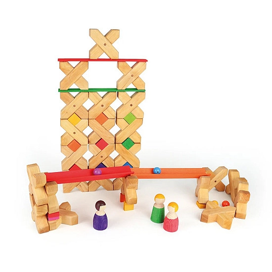 Bauspiel Combinatie box - 85 stuks