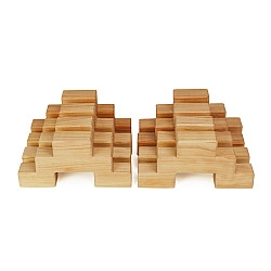 Trapblokken naturel - 8 stuks