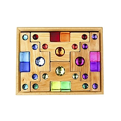 Glinster trapblokken met lichtdoorlatende blokken - 16-delig