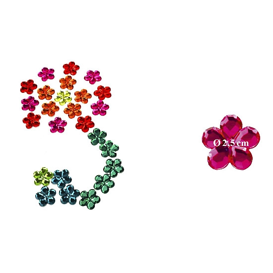 Bauspiel Bloemen kristallen - 60 stuks