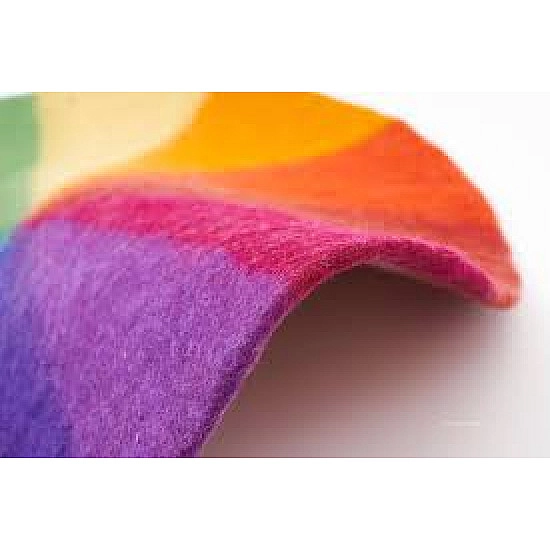 Bauspiel Regenboog speelkleed van wolvilt - 150 cm