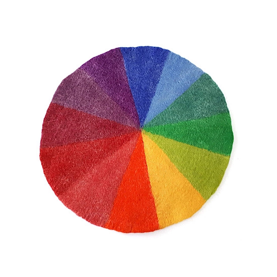 Bauspiel Regenboog speelkleed van wolvilt - 150 cm