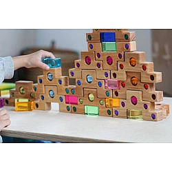 Glinster trapblokken met lichtdoorlatende blokken - 16-delig