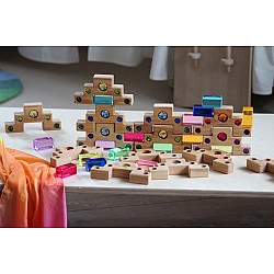 Glinster trapblokken met lichtdoorlatende blokken - 32-delig