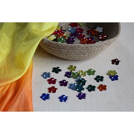 Bauspiel Bloemen kristallen - 60 stuks