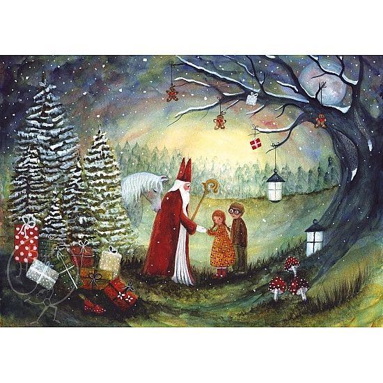 Bijdehansje kaart Sint Nicolaas