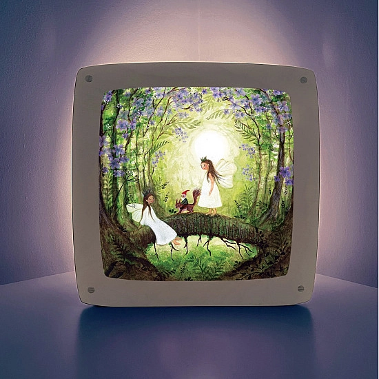 Bijdehansje Seizoensplaat Fairies with Squirrel 