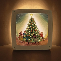 Seizoensplaat Kerstboom