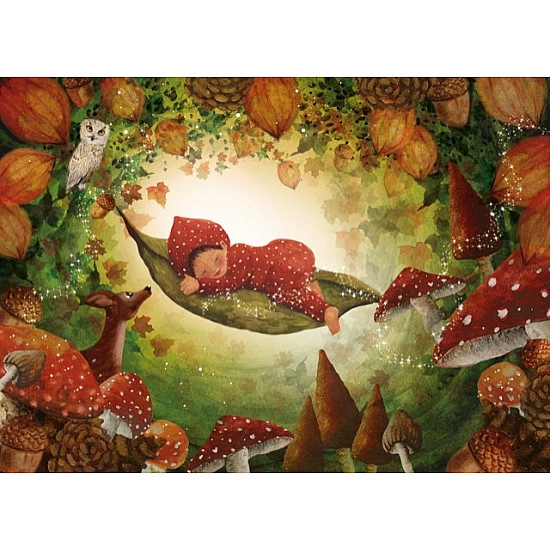 Kaartenlamp - Notenhout