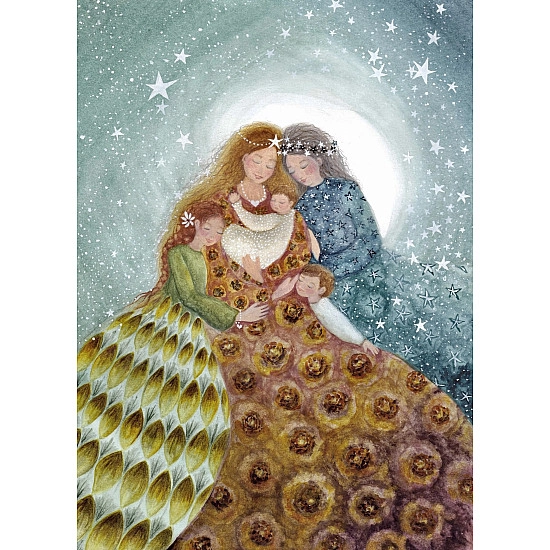 Kaartenlamp - Notenhout