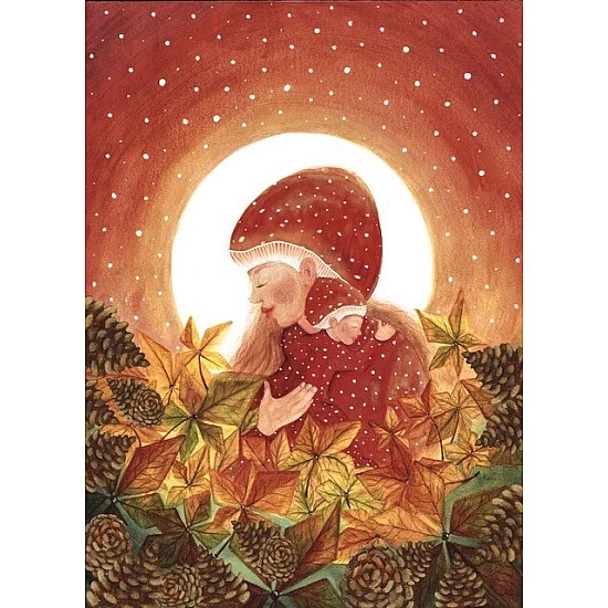 Kaartenlamp - Notenhout