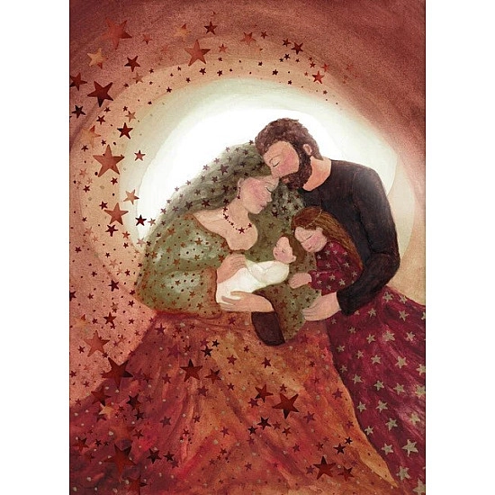 Kaartenlamp - Notenhout