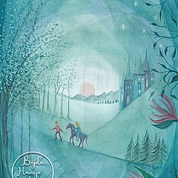 Kaart Horse in a Forest